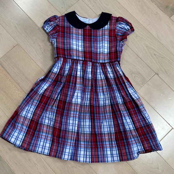Bella Bliss girls soft cotton belted collar dress 3